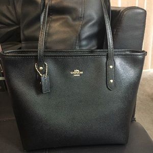 Coach black mini purse